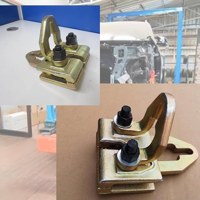 Heavy Duty 5 Ton Car Pulling Hook Right Angle 2 Way Auto Body Pull Clamp for Car Body Repair Tool Kit