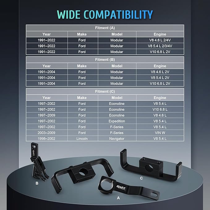 Orion Motor Tech Camshaft Holding Tool Kit with Valve Spring Compressor, Crankshaft Positioning Tool, 4pc Camshaft Alignment Timing Tool Set Compatible with Ford 4.6L 5.4L 6.8L 2V 4V Engines