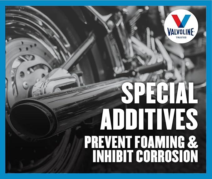 Valvoline 4-Stroke Motorcycle SAE 10W-40 Motor Oil 1 QT, Case of 6 (Pack of 2)