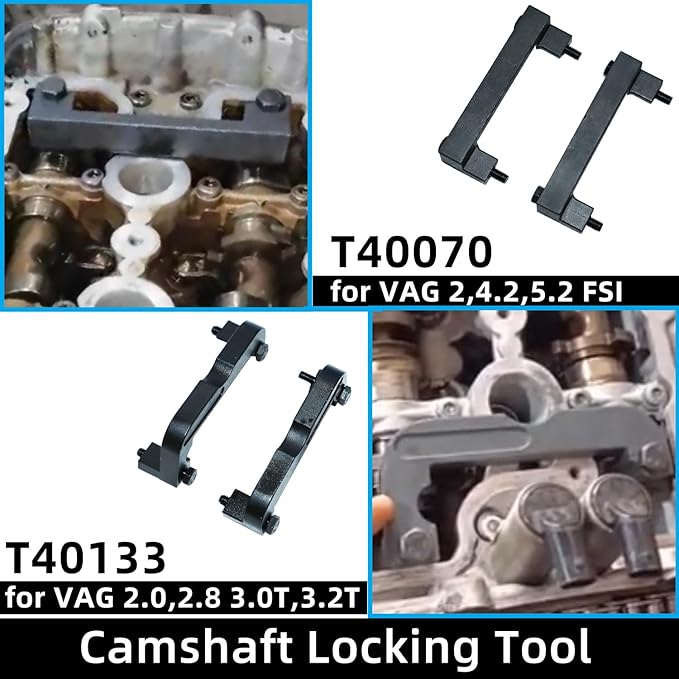 DPTOOL Timing Tool Kit Replacement for Audi VW 2.0 2.4 2.8 3.0T 3.2 4.2 5.2 Engine A4 A6 A6L A8 Q5 Q7 R8 303212 T40133 T40070 T40058 T10172 Alignment Camshaft Locking Tool