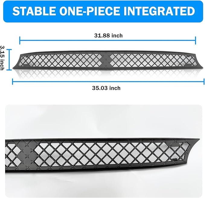 Grille Mesh Insert for Tesla Model X 2021 2020 2019, Front Grille Grid Inserts Air Inlet Vent Grille Cover Guard Replacement with Insect Protection Accessory for Model X 2021 2020 2019 2018 2017 2016