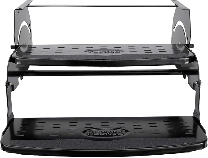 RV Steps 24" Step in Black | RV Stairs | RV Exterior Steps | Camper Steps (Double)