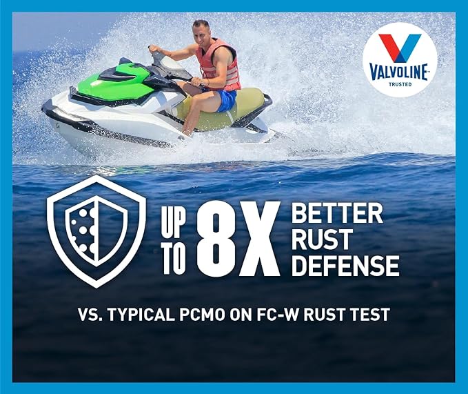 Valvoline 4-Stroke Marine Full Synthetic Engine Oil 1 Gallon (Pack of 3)