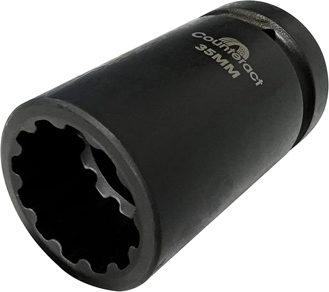 Counteract Socket Pro – 6 Way Socket 5pc Set - 17mm, 27mm, 30mm, 33mm, 35mm - 1" Drive