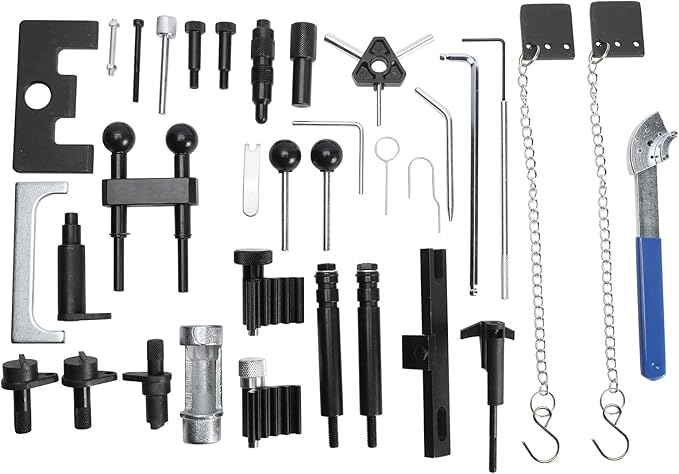 8MILELAKE Engine Belt Adjust Locking Timing Tool Kit Compatible for Audi VW VAG Petrol Diesel Set