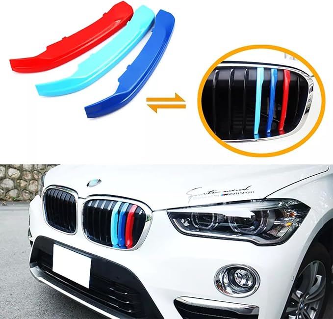 Automotive Grille Inserts for BMW F48 X1 Sport 2016-2019 (Only fit 8-Beam),Front Grill Accessories