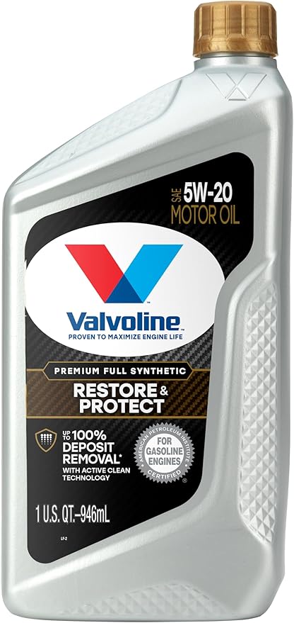 Valvoline Restore & Protect Full Synthetic 5W-20 Motor Oil 1 Quart