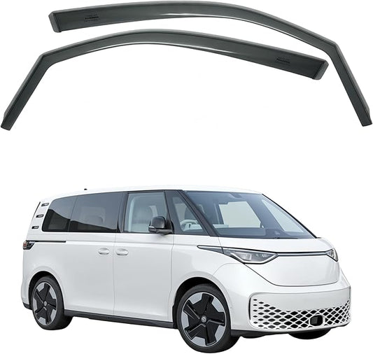 in-Channel Car Window Rain Guard for VW ID. Buzz (for 2022.6+) 4pcs, Transparent Car Wind Deflectors, Made in Taiwan High Precision No Water Leakage Visors