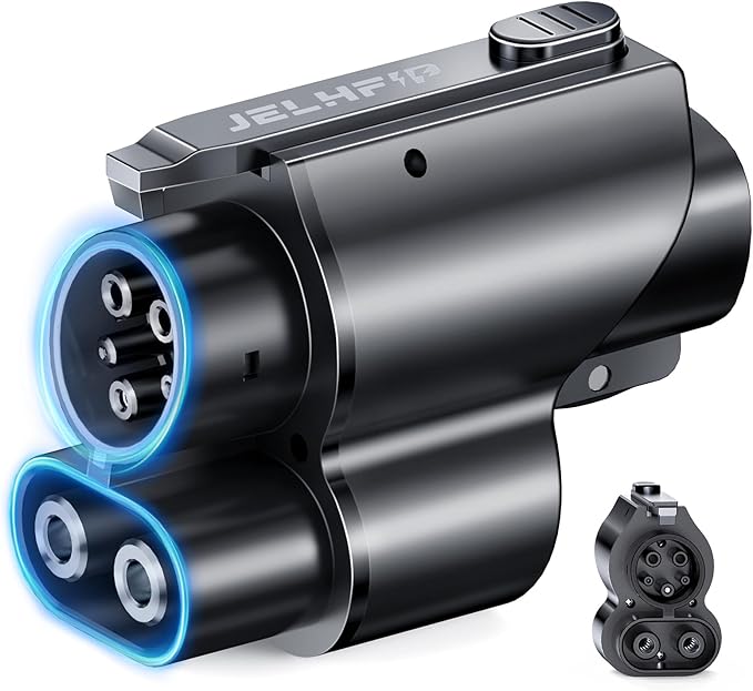 NACS to CCS1 Charging Adapter Tesla Supercharger Adapter 500A/1000V Max 250KW NACS to CCS Electric Vehicle Fast DC Charging Adapter Compatible with Ford,GM,Volvos,Nissan Ariya and Polestar EVs