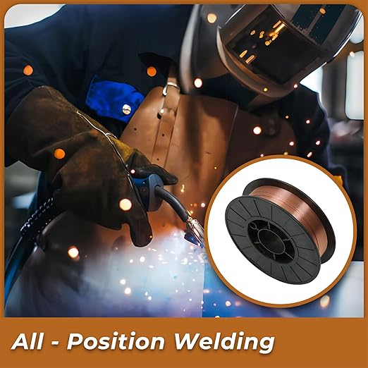 ER70S-6 Solid Mig Welding Wire 0.023 Inch (0.6MM) Mild Steel Welding Wire 10Lb Spool