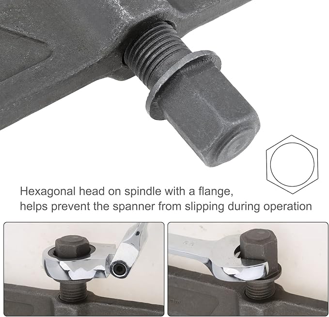 ChgImposs 8 Inch 2-Jaw Gear Puller, Adjustable Bearing Puller Gears, Reversible Removal Tool for External Internal Pulling, CR-V Two Claws Puller Tool for Removal of Pulleys Flywheels Bearings Gears