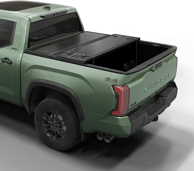 Hard Folding Truck Bed Tonneau Cover HTF034 Fits 2022-2026 Toyota Tundra 5‘6" Bed w/OE Rail System (66.7")