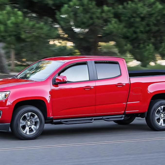 Nilight in Channel Window Deflectors for Chevy Colorado Crew Cab/GMC Canyon Crew Cab 2015 2016 2017 2018 2019 2020 2021 2022 Rain Guards,Vent Window Visors-4pcs