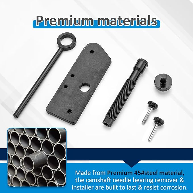 Wsays Inner Single Cam Bearing Installer and Puller Camshaft Tool Compatible with Harley Evolution Engines Inner Single Cam 1984-Present, Fit Sportster 1986-2022, Fit Big Twin 1984-1999