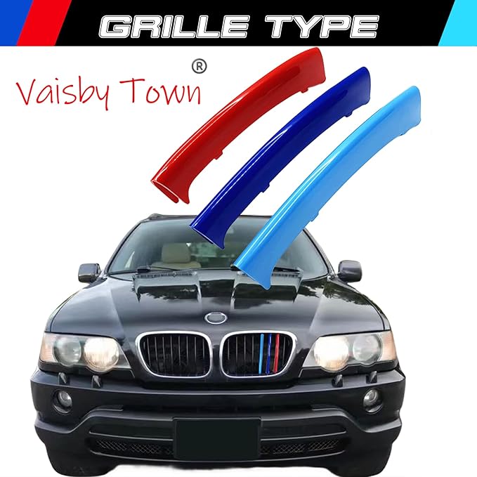 Automotive Grill Inserts for BMW x5 E53 1999-2003 (8 Grilles),Front Grill Accessories