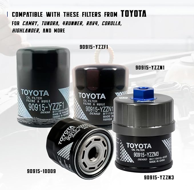 64mm 14 Flute Oil Filter Wrench for Toyota, Lexus and Scion, Precision Machined Aircraft Aluminum Oil Filter Removal Tool for Easily Remove Oil Filter