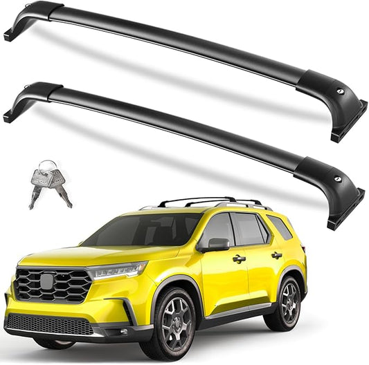 KINGGERI 260lbs Lockable Roof Rack Cross Bars Compatible with Honda Pilot 2023-2026 (Not for LX & EX-L).Heavy Duty All Aluminum Crossbars Rooftop Cargo Basket Luggage Kayak Canoe Snowboard Bike