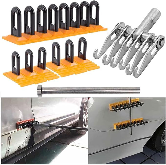 Paintless Dent Repair Tools Heavy Duty Paintless Dent Repair Kit with Yellow Glue Label and Strong Multi-Claw Retractor for Auto Body Repair