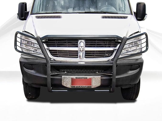 Black Horse Grille brush Bumper Guard Modular Black Compatible with 2007-2009 Dodge sprinter/Freightliner Sprinter 2500/3500|2007-2011 -Benz Sprinter|2010-2018-Benz sprinter 2500/3500-17D502MA
