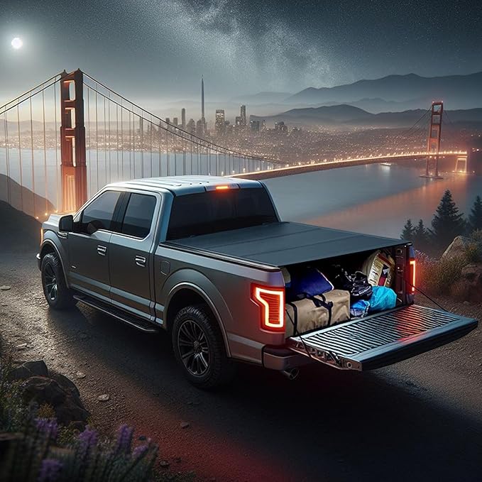 FASTFIT HTL Low-Profile Hard Tri-Fold Tonneau Cover for 2020-2025 Chevy Silverado/GMC Sierra 2500 HD/3500 HD, 6.9ft (82.2in) Truck Bed | Not for CarbonPro