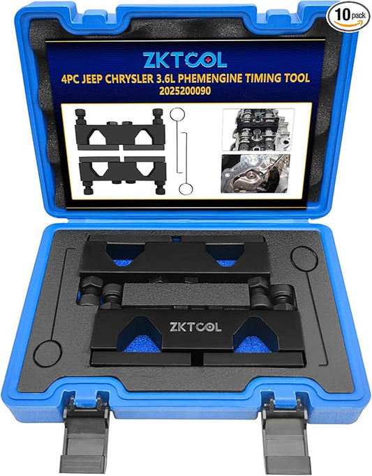 ZKTOOL Camshaft Timing Holding Tool Alignment Holder Kit Compatible with Chrysler 3.6L Upgrade PHEV Engines WD R9 RU WK JL DT 2025200090