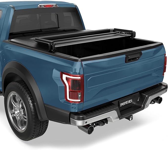 Perfit Liner 5.5 FT (67") Bed Soft Tri-Fold Tonneau Cover Fits 2004-2026 Ford F-150 & 2006-2014 Lincoln Mark LT Styleside/Fleetside Truck Cargo Topper, 3-Folding (Not for Flareside/Stepside)