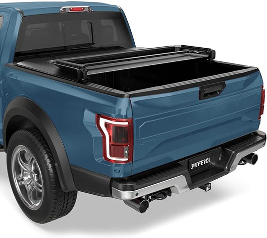 Perfit Liner 5.5 FT (67") Bed Soft Tri-Fold Tonneau Cover Fits 2004-2026 Ford F-150 & 2006-2014 Lincoln Mark LT Styleside/Fleetside Truck Cargo Topper, 3-Folding (Not for Flareside/Stepside)