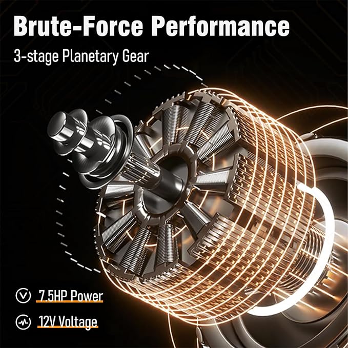 12V Electric Winch,20000LBS Load Capacity Trailer Winches with Synthetic Rope Towing Winches for Jeep Truck SUV and More,with Wired Handle and Wireless Remote