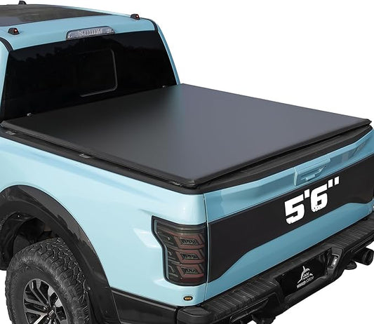 Truck Bed Tonneau Cover Compatible withToyota Tundra 2014-2021 5.5 ft Short Box, Soft Roll Up Style