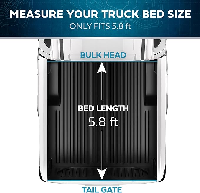 Soft Roll-Up Truck Tonneau Cover for Chevy Silverado 1500 / GMC Sierra 1500 (2007-2018) with 5.8 ft Bed Length, All-Weather Retractable Truck Bed Cover with Black Flag Graphic, Aluminum