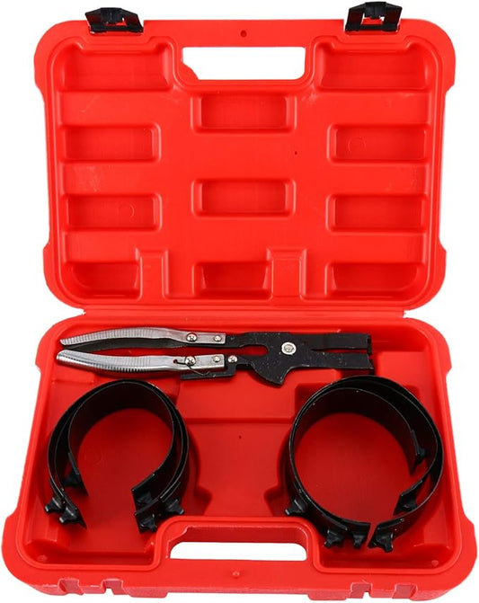8MILELAKE Piston Ring Compressor Tool Set With Ratcheting Compressor Plier