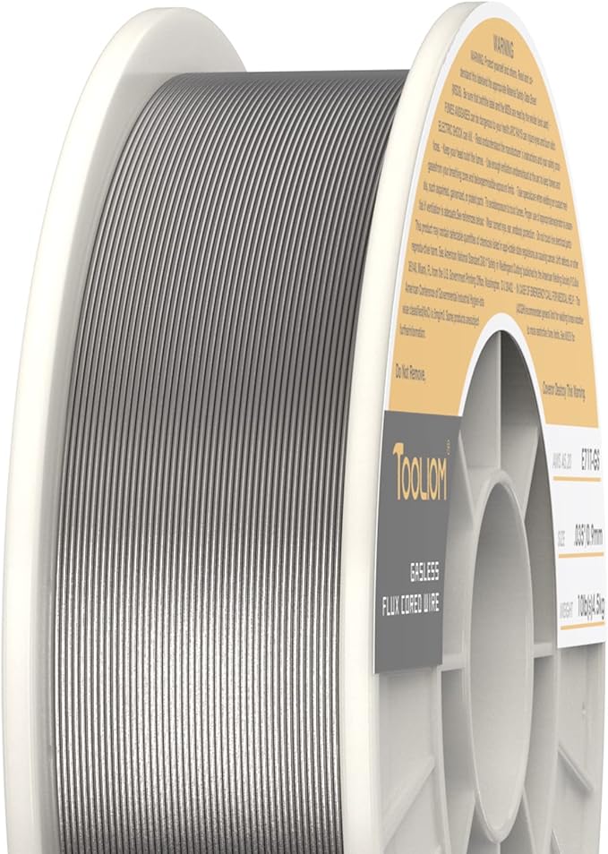 TOOLIOM E71T-GS .035" Diameter 10-Pound Spool Flux Core Self-shielded MIG Welding Wire for Carbon Steel 2 PCS