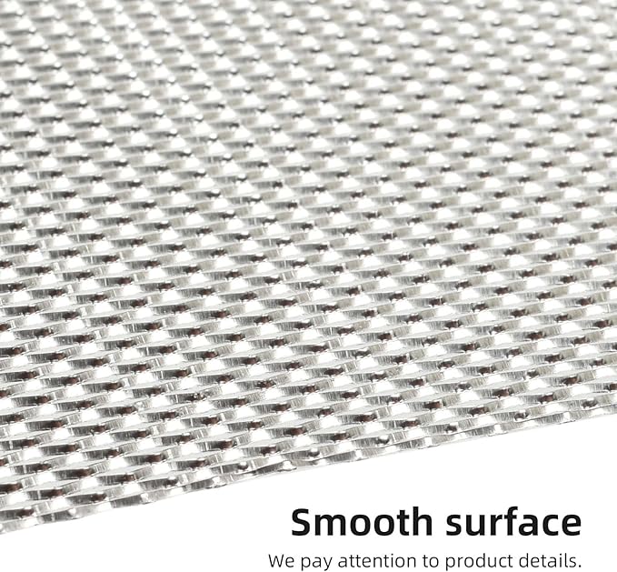 AggAuto 47x16 inches Car Pickup Truck Grill Mesh Spoiler Bumper Vent Aluminum Alloy Automotive Grille Insert Air Intake Racing Rhombic Hole 4x8mm Silver