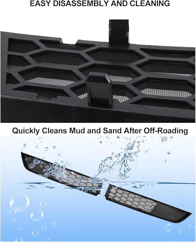 for Tesla Grille Mesh Inserts Model Y Juniper 2025 2026 Front Air Inlet Vent Grille Cover Replacement Vent Cover Model Y Accessories Abs Air Intake Protector Detachable Version