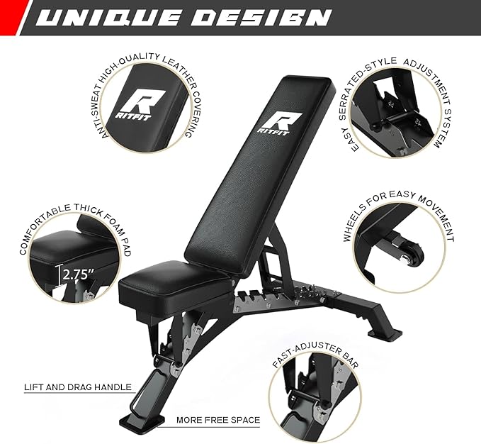 RitFit All-in-One Squat Rack for Home Gym, PPC02C Multi-Function 1000 LBS Capacity Power Cage with LAT Pulldown, Pulley System, Dip Bar, Landmine & More Power Rack Attachments, Package