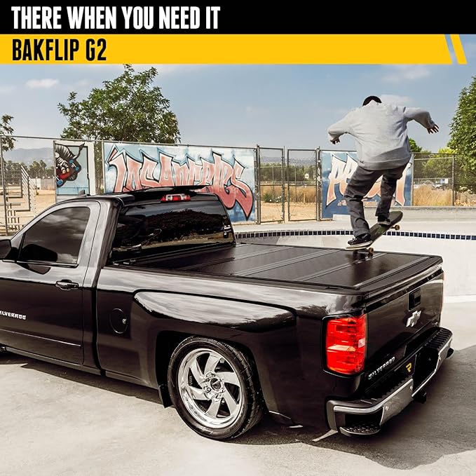 RealTruck BAK BAKFlip G2 Hard Folding Truck Bed Tonneau Cover | 226504 | Fits 2004 - 2015 Nissan Titan 6' 7" Bed (78.9")
