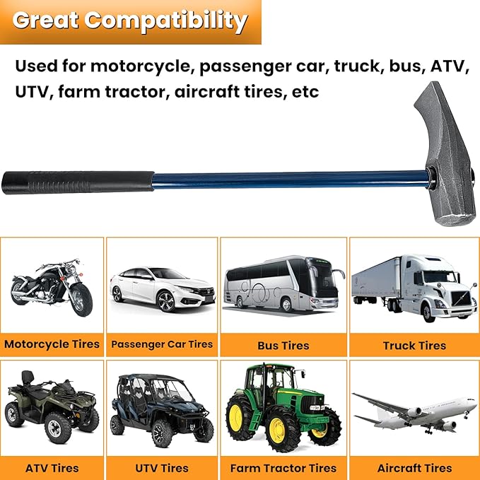 Replacement for Ken-Tool 35429 Bead Brkg Wg, 32 In, STL, Blue Black Tire Bead Breaker Wedge TG11E Duck-Billed Hammer For Passenger Car Truck Bus ATV UTV Farm Tractor Aircraft Tires