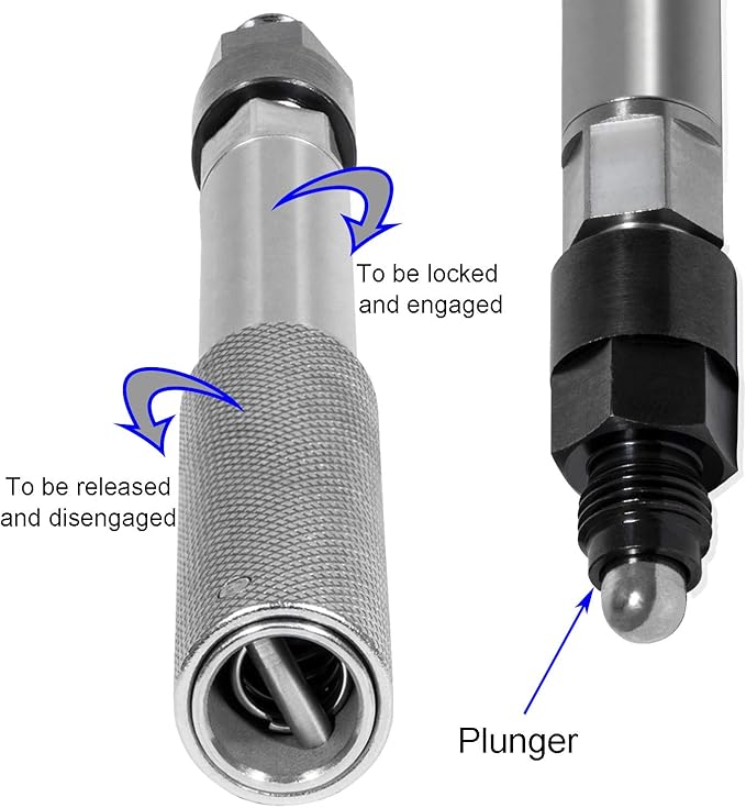 E-cowlboy J-42083 Automatic Timing Pin+9U-7227 Injector Height Adjustment Gauge Tool+Engine Barring Socket for Caterpillar CAT 3406E C-15 C-16 (3 Tools)
