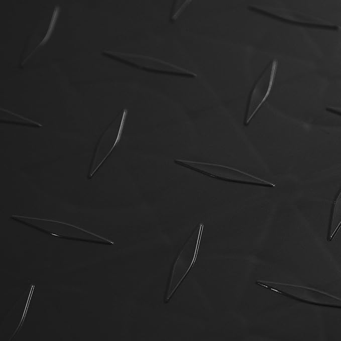 FlooringInc's Nitro 12"x12" Snap-Together Garage Flooring Tiles, Non-Slip Interlocking Plastic Garage Floor Mat, Garage Organization & Garage Storage, Diamond Pattern, Midnight Black, 1 Tile, 1 Sq/Ft