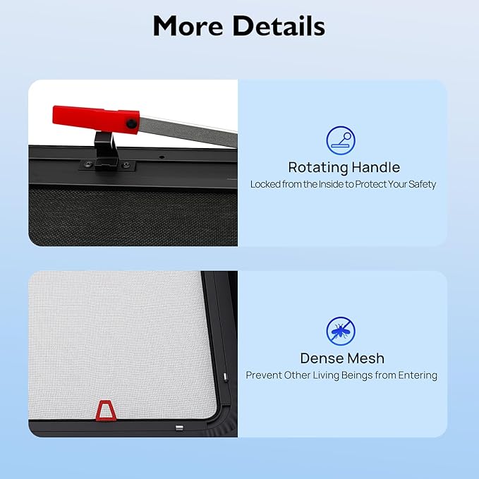 RV Exit Window - 30” W x 22” H Camper Window Ultra Thick Tempered Glass Emergency Window with Trim Kit - 90°Opening, Weather-Resistant for RVs, Trailers, Pickup Trucks