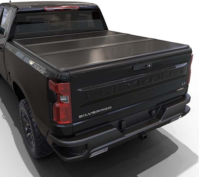 Hard Tri-Fold Truck Bed Tonneau Cover Compatible with 2007-2026 Chevy Silverado/GMC Sierra 1500 5.8ft Bed (69.6")