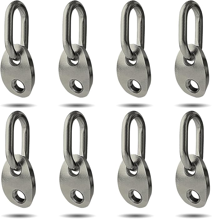 NOVINO 7100 Engine Lifting Bracket Set,5,500 lb Capacity Engine Lift Bracket Kit for Use with Load Levelers and Slings-8 Sets,Black