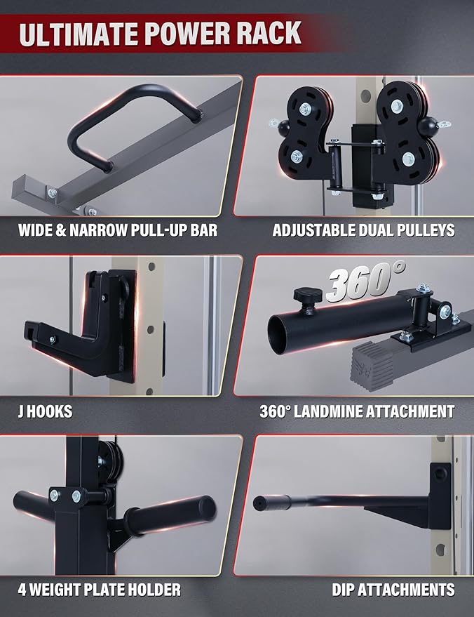 Major Fitness Drone3 Smith Machine – All-in-One Home Gym Squat Rack with Weight Bar, Cable Crossover Machine – Heavy-Duty Fitness Equipment for Strength Training and Full-Body Workouts
