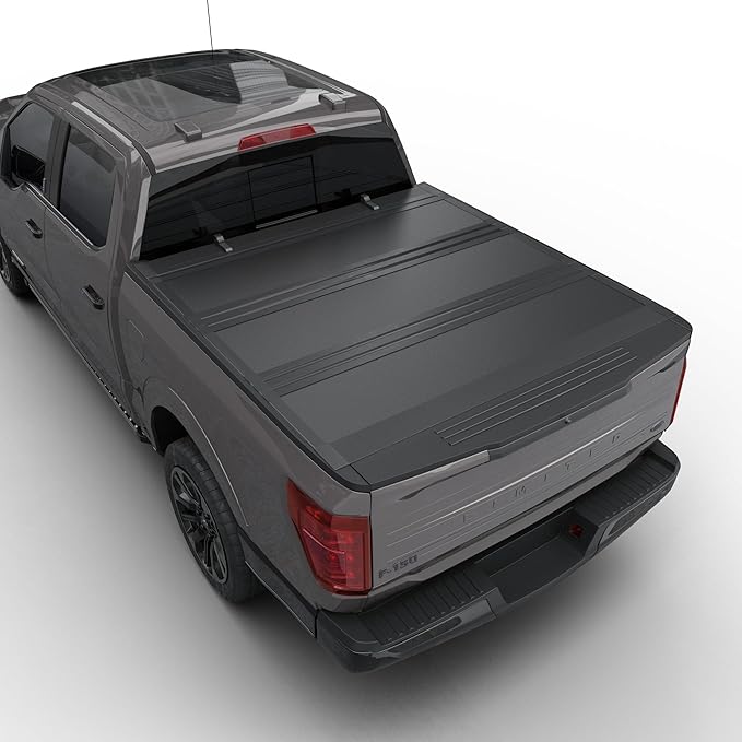 Tutel Low Profile Hard Shell Flip-Up Truck Bed Tonneau Cover|Fits 2015–2026 Ford F-150 5'5" Bed (66") - TTLTMLPFU016