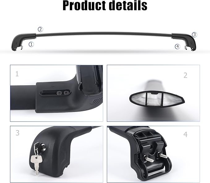 FLYCLE 220Lbs Roof Rack Cross Bars Compatible with Kia Sorento & Sorento Hybird 2021-2025 with Lock, Crossbars Cargo Racks Rooftop Luggage Canoe Kayak Camping Gear Bike Carrier Rack