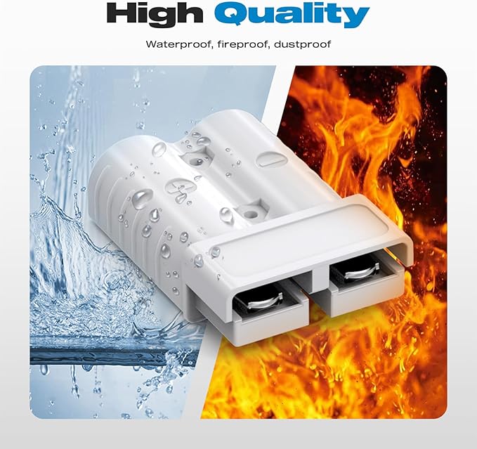 Anderson Connector, 175AMP 1/0AWG Battery Quick Connect/Disconnect Connector Kit 12v-36V Winch Wiring Kit for Cable RV Truck Winch(4 Pack)