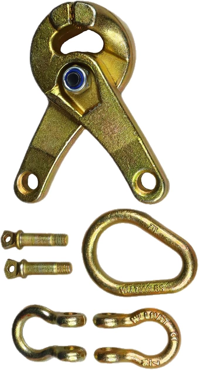 3T Auto Body Repair Tools Scissor Clamp Puller Serrated Jaw Pulling Tool (Scissor Clamp) 2.7KG, Gold