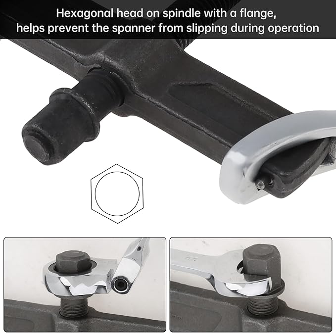 ChgImposs 4 Inch CR-V 2-Jaw Gear Puller, Adjustable Bearing Puller Gears, Reversible Removal Tool for External Internal Pulling, Single Hook Two Claws Puller Tool Separate Lifting Device