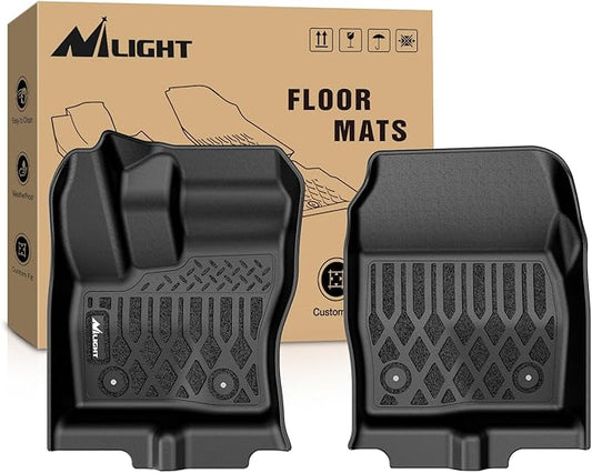 Nilight TPE Floor Mats for Ford Transit Connect with Vinyl Flooring and Posts Only 2014 2015 2016 2017 2018 2019 2020 2021 All Weather Custom Fit Heavy Duty Floor Liners