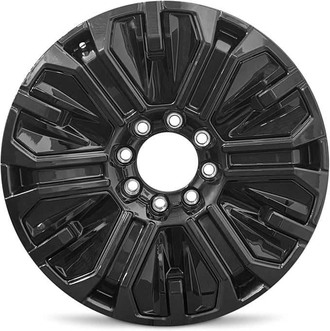 For 2025 Chevrolet Silverado 1500 EV 22 Inch Painted Gloss Black Alloy - Genuine OEM Rim - Road Ready Truck Wheel